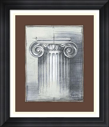 Framed Classical Sketch I Print
