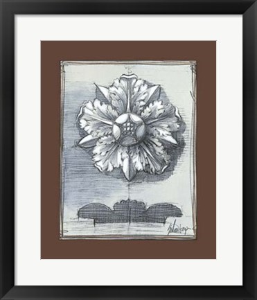 Framed Classical Sketch II Print