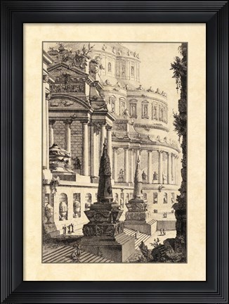 Framed Vintage Roman Ruins III Print