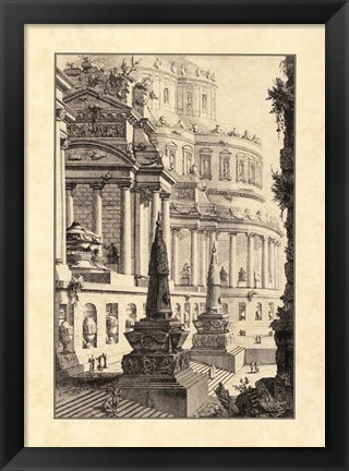 Framed Vintage Roman Ruins III Print