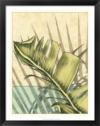 Framed Tropical Shade I Print