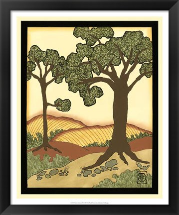 Framed Warm Horizons II Print