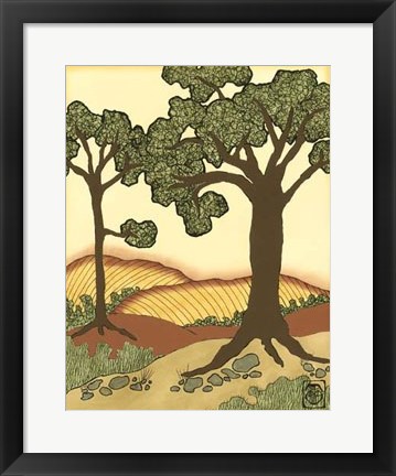 Framed Warm Horizons II Print