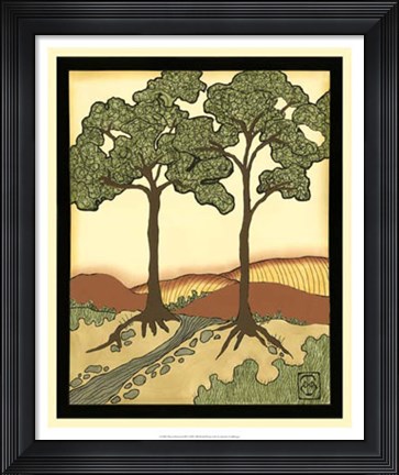 Framed Warm Horizons III Print