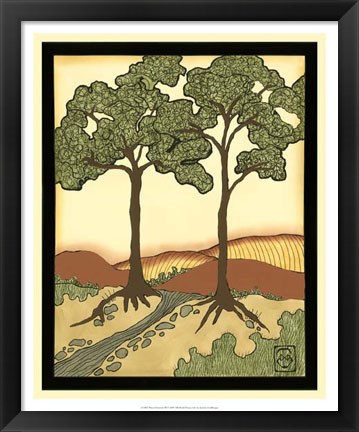 Framed Warm Horizons III Print