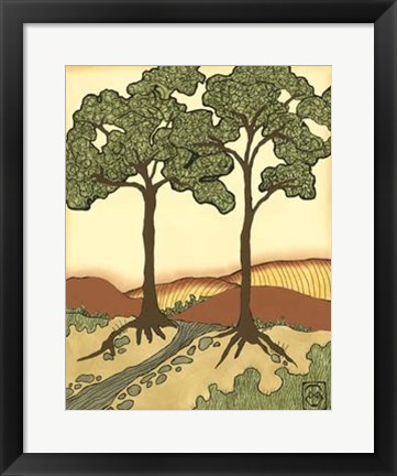 Framed Warm Horizons III Print