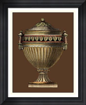Framed Imperial Urns II Print