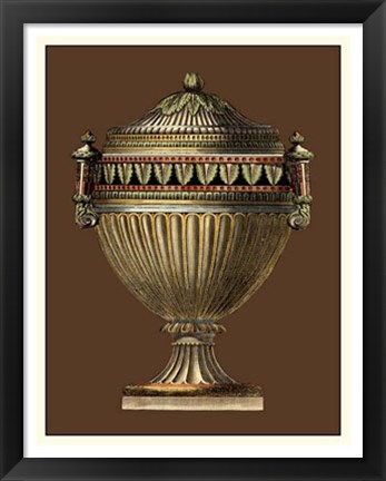 Framed Imperial Urns II Print