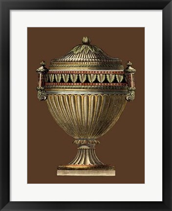 Framed Imperial Urns II Print