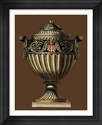 Framed Imperial Urns III Print