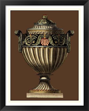 Framed Imperial Urns III Print