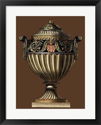 Framed Imperial Urns III Print