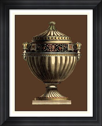 Framed Imperial Urns IV Print