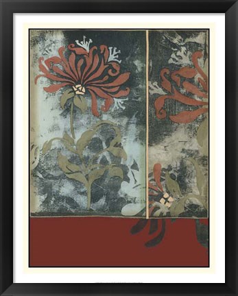 Framed Silhouette Tapestry III Print