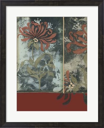 Framed Silhouette Tapestry III Print