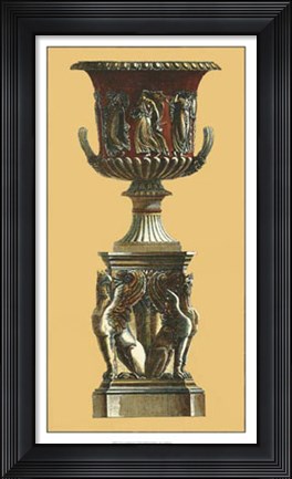 Framed Vase et Piedestal I Print