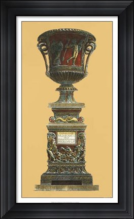 Framed Vase et Piedestal II Print