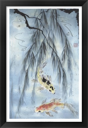 Framed Golden Koi Print