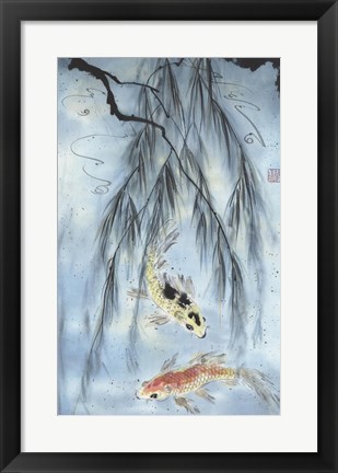 Framed Golden Koi Print