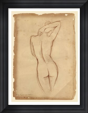 Framed Antique Figure Study I Print