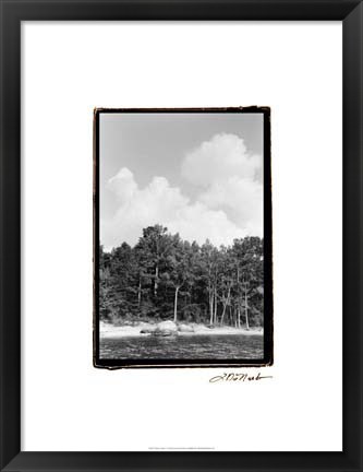 Framed Serene Lake V Print