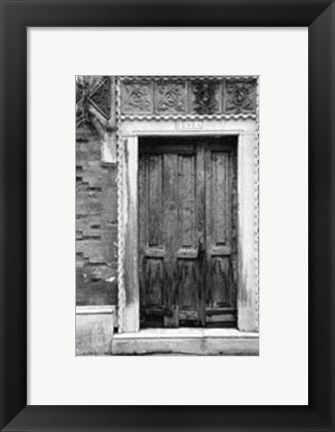 Framed Doors of Venice I Print