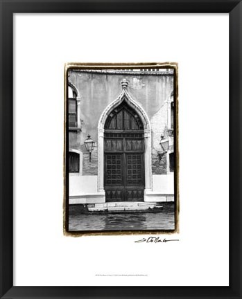 Framed Doors of Venice V Print