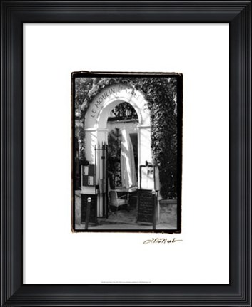 Framed Cafe Charm, Paris III Print