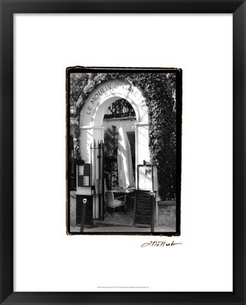 Framed Cafe Charm, Paris III Print