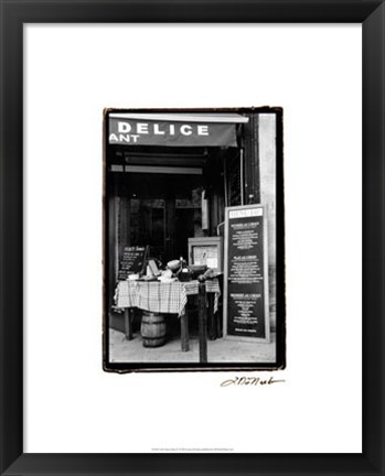 Framed Cafe Charm, Paris IV Print