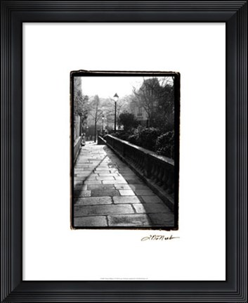 Framed Parisian Walkway I Print