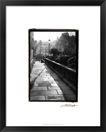 Framed Parisian Walkway I Print