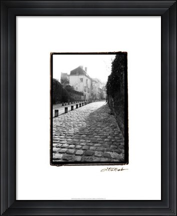 Framed Parisian Walkway II Print
