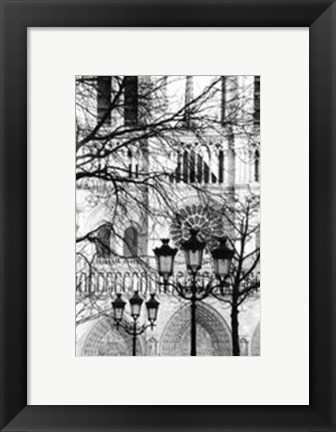 Framed Notre Dame Cathedral II Print