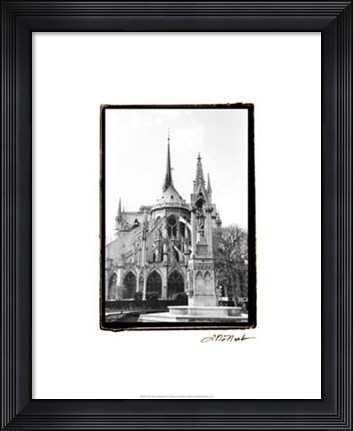Framed Notre Dame Cathedral III Print