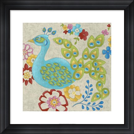 Framed Flores II Print