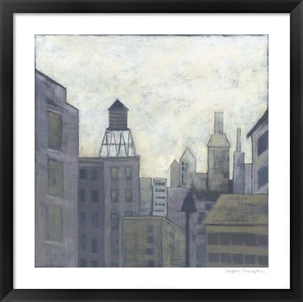 Framed City View I Print