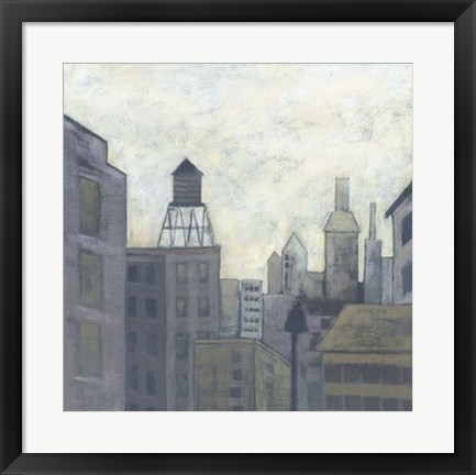 Framed City View I Print