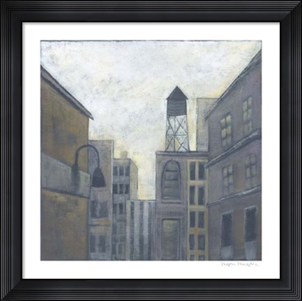 Framed City View II Print