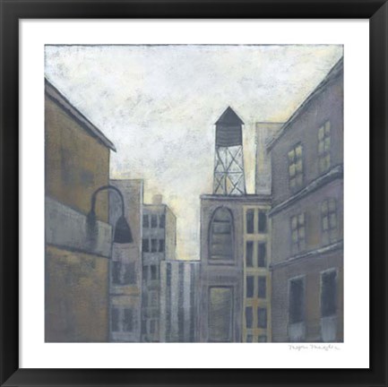 Framed City View II Print