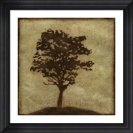 Framed Gilded Tree I Print