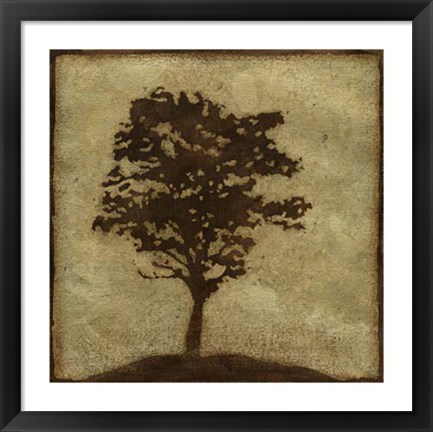 Framed Gilded Tree I Print