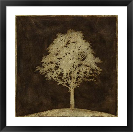 Framed Gilded Tree II Print