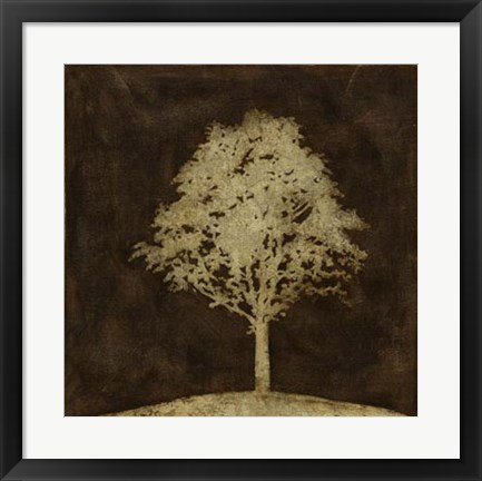 Framed Gilded Tree II Print