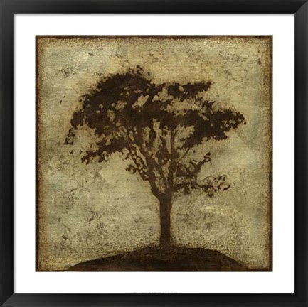 Framed Gilded Tree IV Print