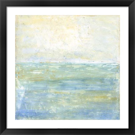 Framed Tranquil Coast I Print