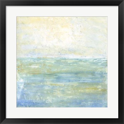 Framed Tranquil Coast I Print