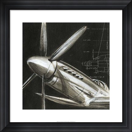 Framed Aerial Navigation II Print