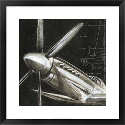 Framed Aerial Navigation II Print