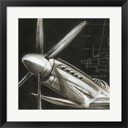 Framed Aerial Navigation II Print